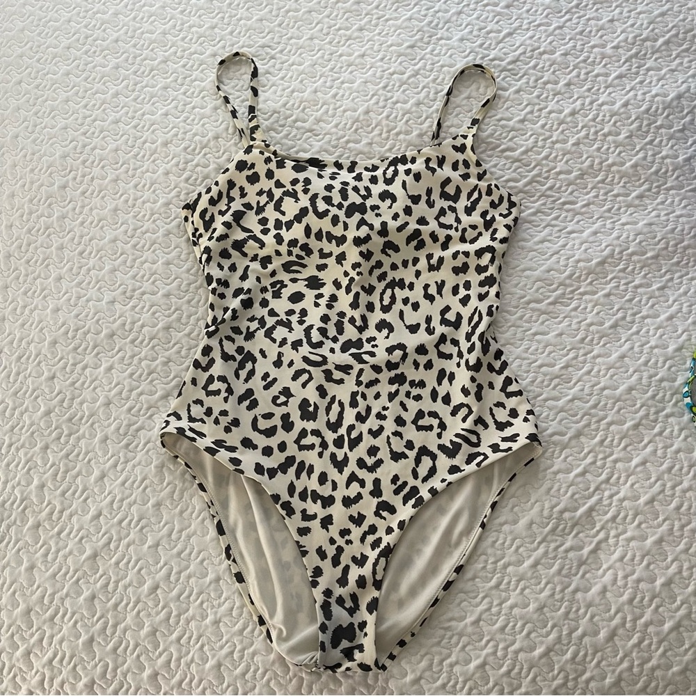 Aerie Animal Print One Piece Swimsuit